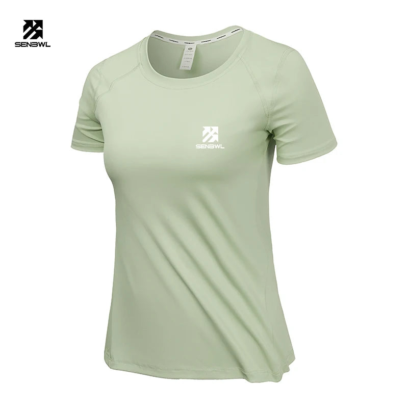 SBWL High quality Women's Yoga Tops Quick Dry Sport Top Fitness female Short sleeve Tops Gym T Shirt Running sweatshirt Tees