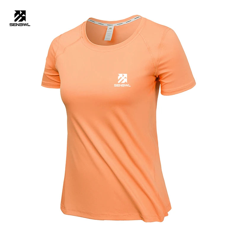 SBWL High quality Women's Yoga Tops Quick Dry Sport Top Fitness female Short sleeve Tops Gym T Shirt Running sweatshirt Tees