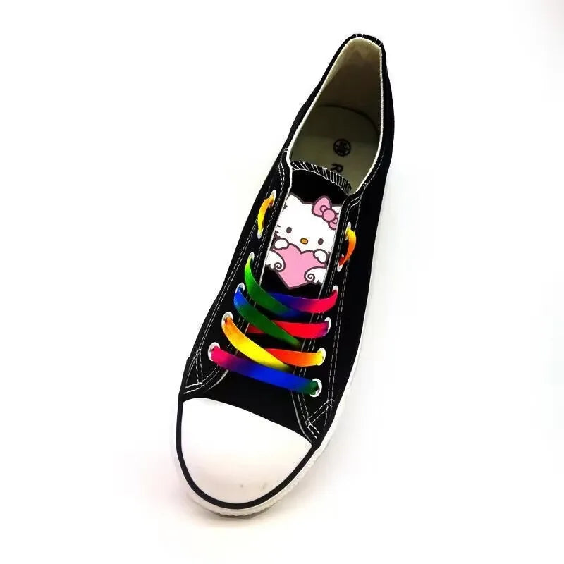 Hot selling Hello Kitty low top canvas shoes for women, men's plus size cute student sports shoes, couple casual shoes