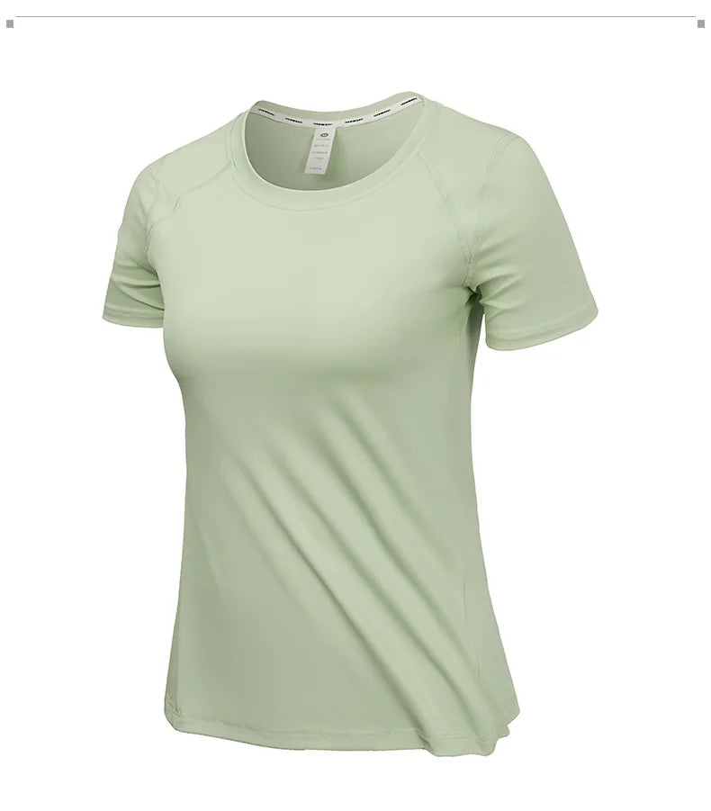 SBWL High quality Women's Yoga Tops Quick Dry Sport Top Fitness female Short sleeve Tops Gym T Shirt Running sweatshirt Tees