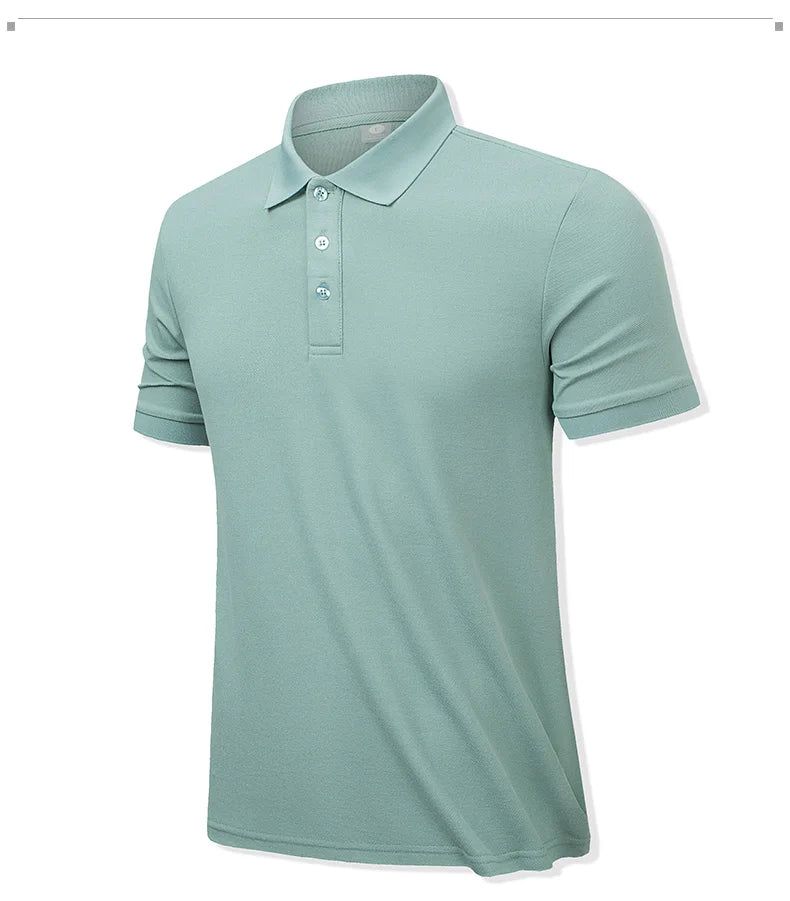 SBWL men's fashion 7 color business leisure high quality POLO shirt outdoor golf equestrian sports short sleeve POLO T-shirt Top