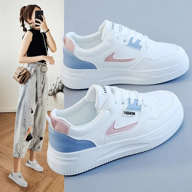 2024 Fashion Women Casual Platform Shoes Luxury Brand No-slip Comfortable Sneakers Skateboard Shoe Large Size35-44 Zapatos Mujer