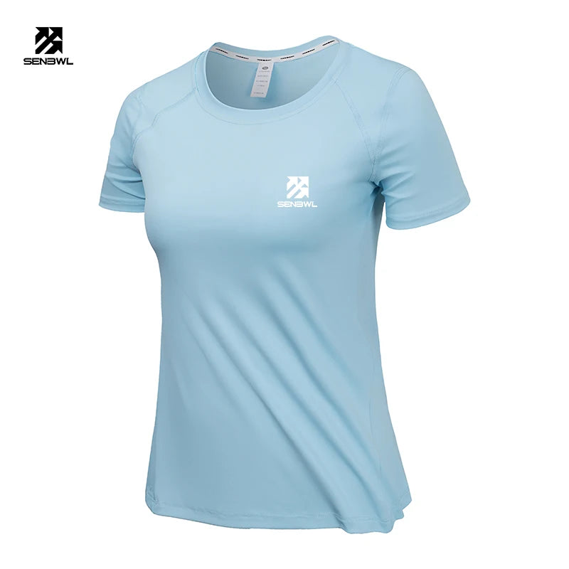 SBWL High quality Women's Yoga Tops Quick Dry Sport Top Fitness female Short sleeve Tops Gym T Shirt Running sweatshirt Tees