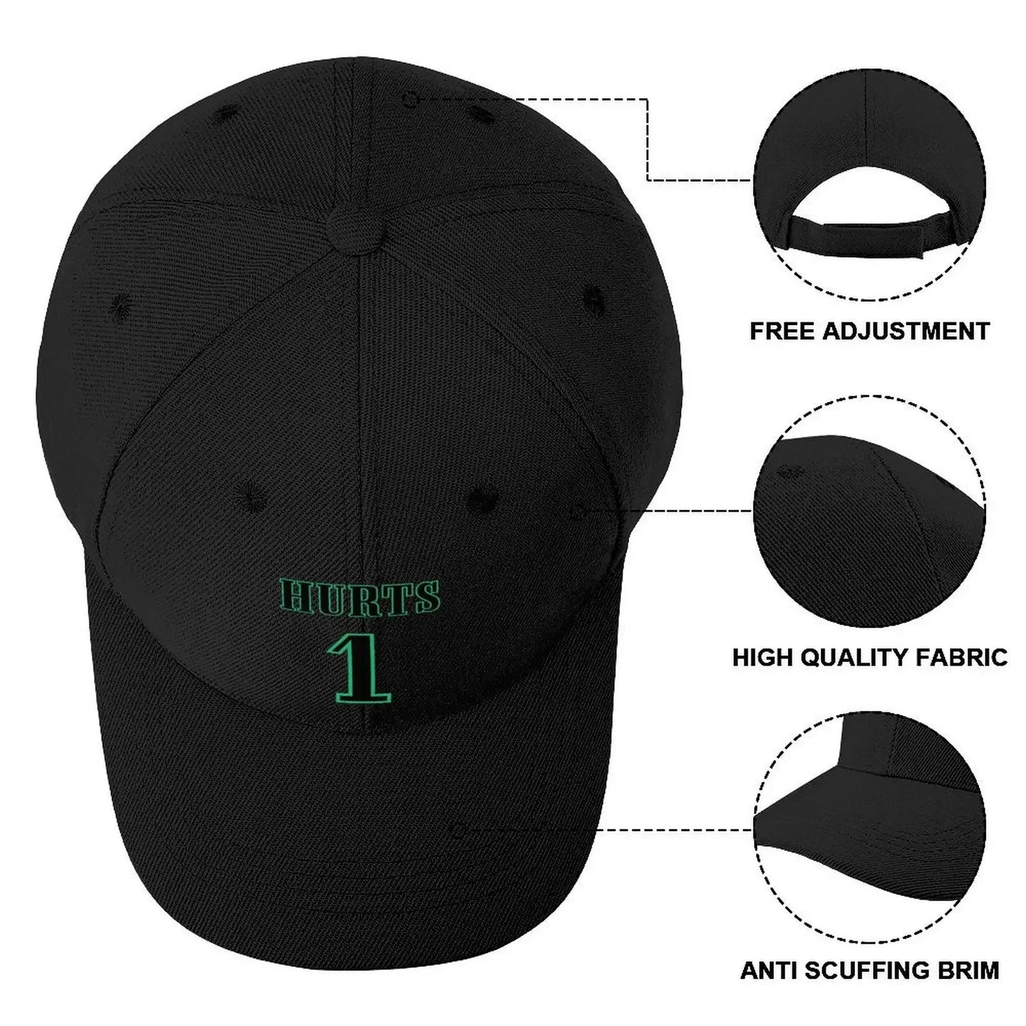 Jalen Hurts Baseball Cap funny hat Hat Man Luxury tea Hat Horse Men's Hats Women's