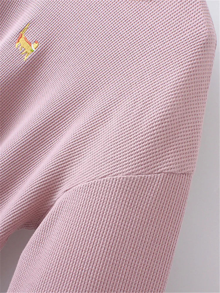 Plus Size Women's Sweatshirt Round Neck Solid Colour Cotton Jersey Cotton Micro Stretch Loose Tops Spring Long Sleeve T-Shirt