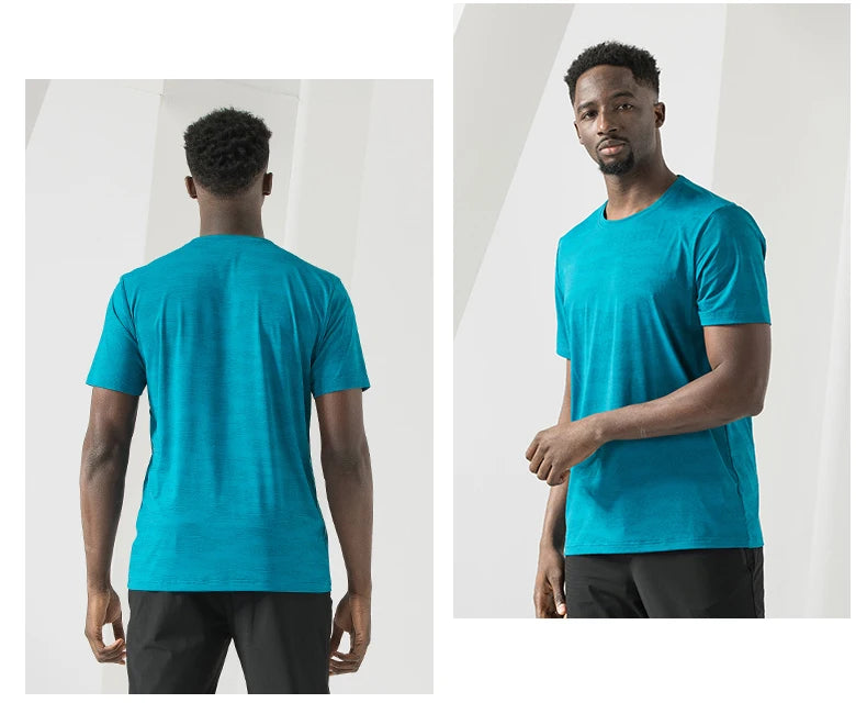 SBWL High quality Men's Outdoor running leisure hiking mountaineering training sports quick drying Ice silk T-shirt casual Tops