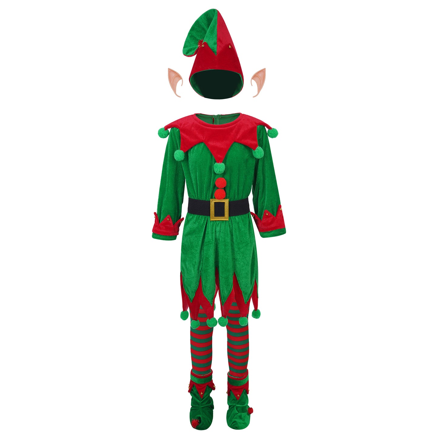 Festival Christmas Elf Dress Up Toddler Christmas Santa Claus Costume New Year Chilren Clothing Xmas Carnival Party Outfits