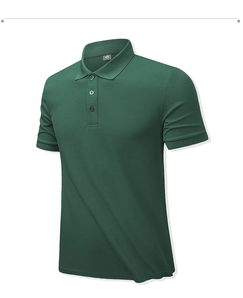 SBWL men's fashion 7 color business leisure high quality POLO shirt outdoor golf equestrian sports short sleeve POLO T-shirt Top