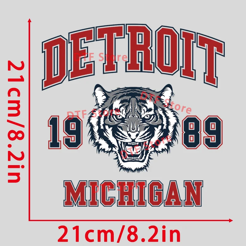 Tiger Trend Series dtf Heat transfer printing patch Children's clothing application On customized thermal T-Shirt Iron On Patch